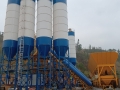 XDM concrete batching plant with fully automatic by PLC.mixer is JS1500 with double shaft 