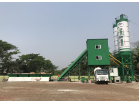 China High Efficiency Concrete Batching Plant 60m3/h with double shaft mixer Manufacturer,Supplier